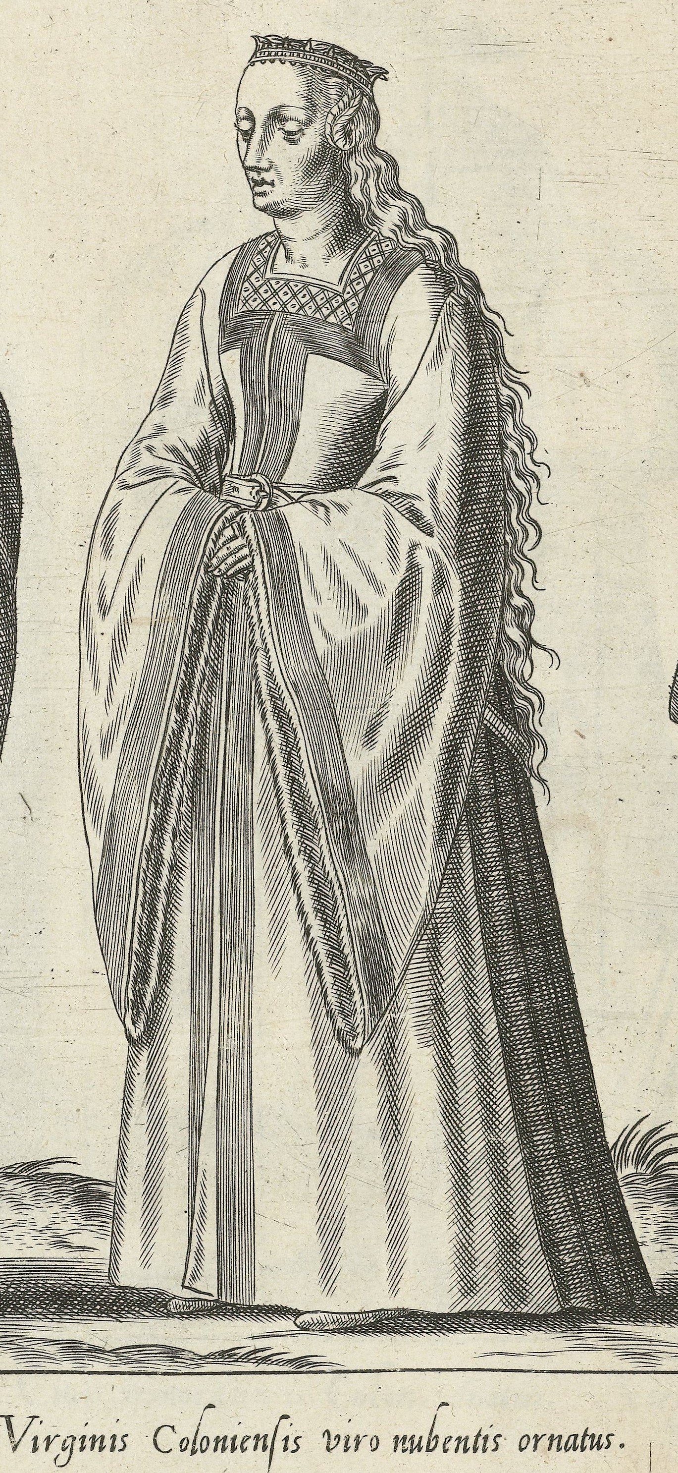 1581 Cologne, bride. Fig. 2, page 11, Omnium pene Europae, Asiae, Aphricae, Americae gentium habitus [...] de Bruyn. Rijsmuseum BI-1895-3811