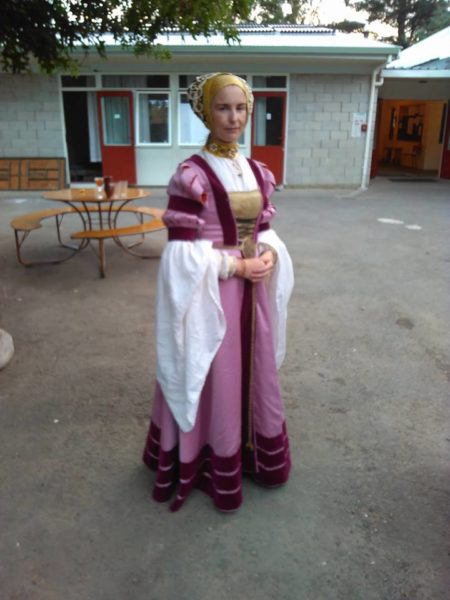 Pink Cleves gown , c1540s
